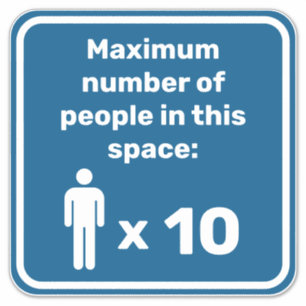 Sticker Nombre maximal de personnes