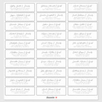 Noms d'hôtes mariages Adresse Simple Chic Moderne