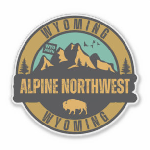 Sticker Nord-ouest alpin, Wyoming