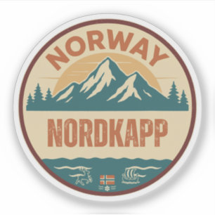 Sticker Nordkapp, Norvège Norvège