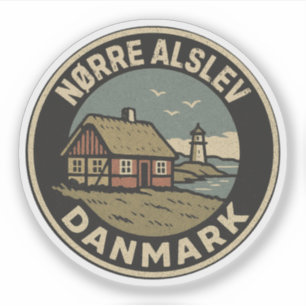 Sticker Nørre Alslev, Danemark Danmark 
