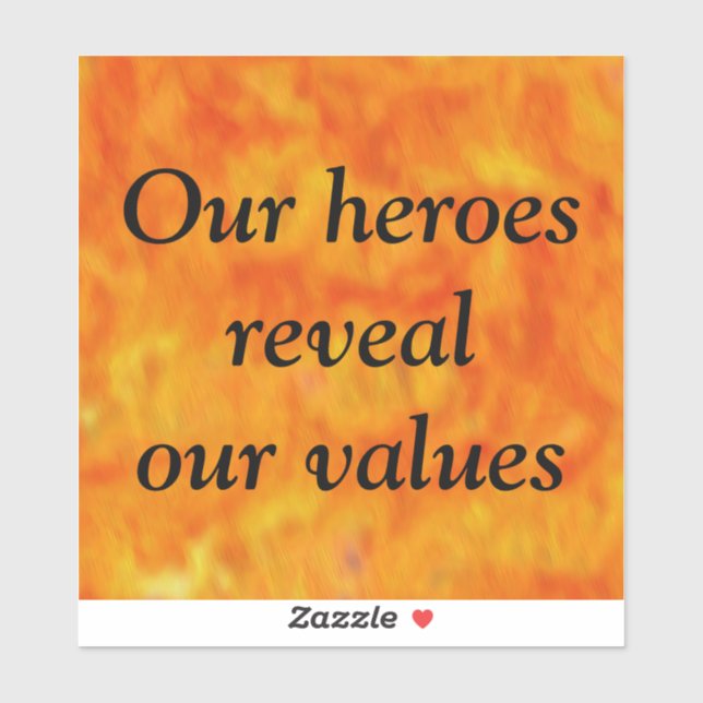 Sticker Nos héros (Feuille)