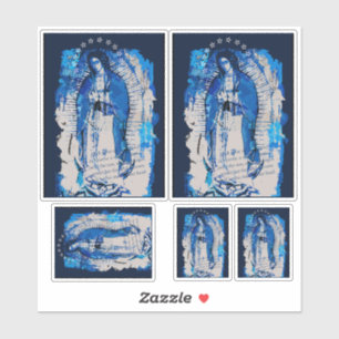 Sticker Notre Dame de Guadalupe Collage Design