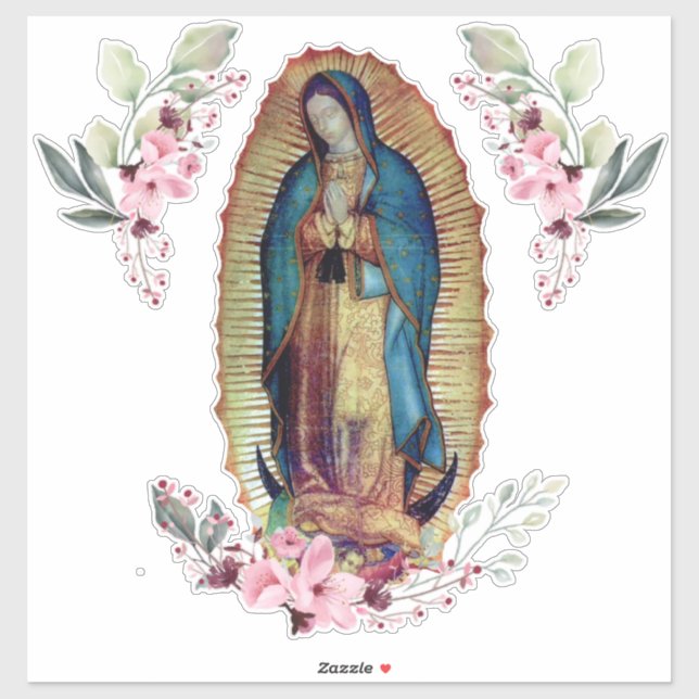 Sticker Notre-Dame de Guadalupe, Nuestra Señora de Guadalu (Feuille)