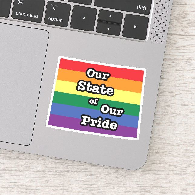 Sticker Notre état de notre fierté | Wyoming (Détail)