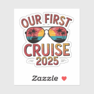 Sticker Notre première croisière 2025 - Correspondance de 