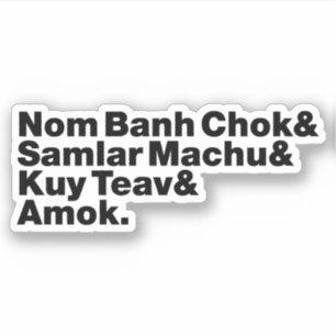 Sticker Nourriture de Cambodgien/rue de Khmer