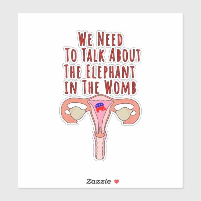 Sticker Nous Devons Parler De L'Éléphant Dans La Plage De  (Feuille)