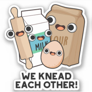 Sticker Nous Nous Connaissons L'Un L'Autre Drôle Pun À Cui