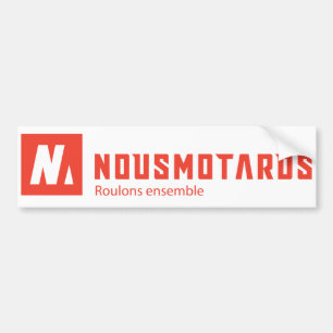 Sticker Nousmotards Rectangle