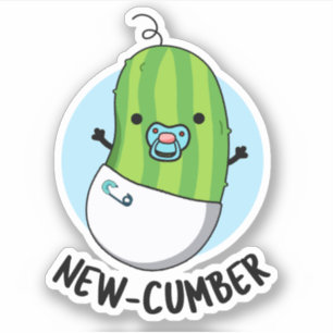 Sticker Nouveau concombre Funny Veggie Cucumber Pun