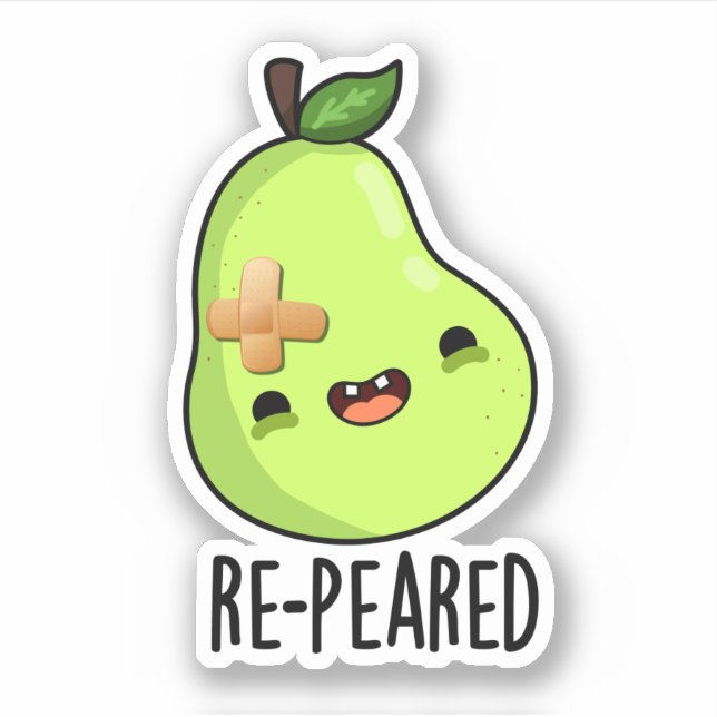 Sticker Nouveau tournevis Funny Fruit Pear (Devant)