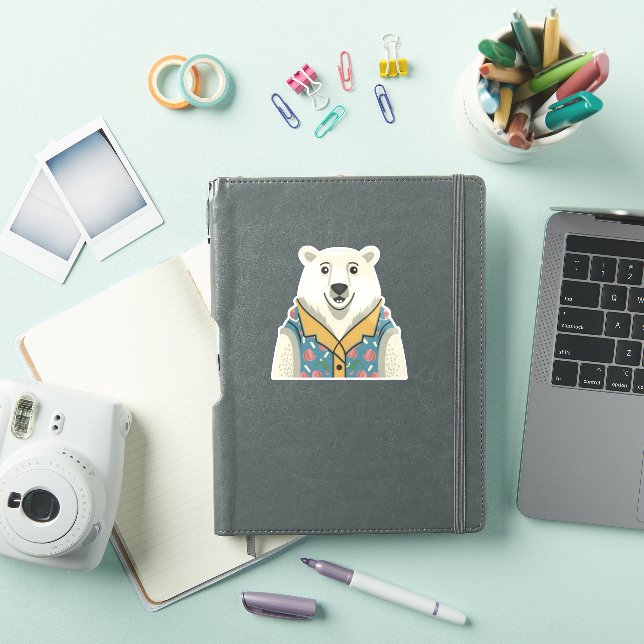 Sticker Nouvel An et animaux amusants et heureux (Couverture iPad)