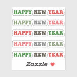 Sticker nouvelle année heureuse