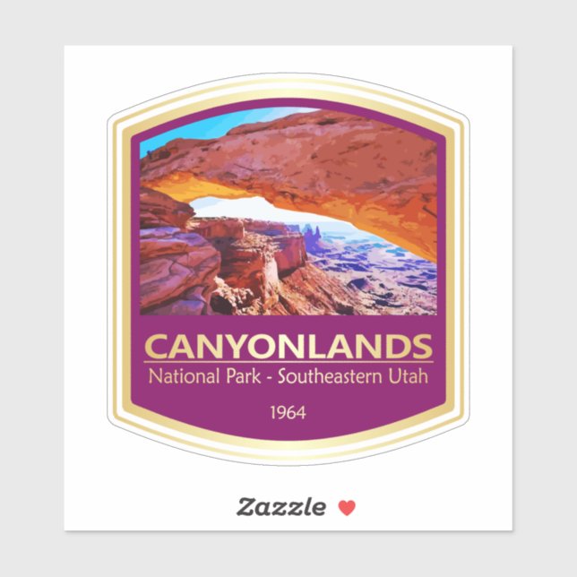 Sticker NP des Canyons (PF1) (Feuille)