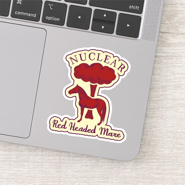 Sticker Nucléaire Rouge Mare Logo Ver 1 (Détail)