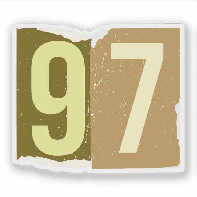 Sticker Number Magazine Ransom 97 (Devant)