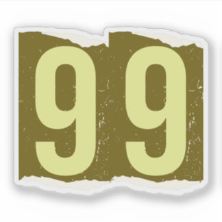 Sticker Number Magazine Ransom 99