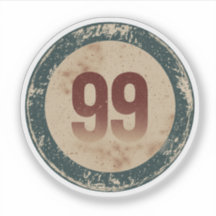 Numéro 99 Vintage en détresse
