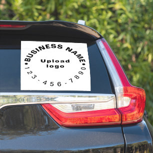 Sticker Numéro de téléphone d'affaires sur blanc Grand Car