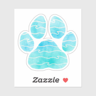 Sticker Ocean Wave Paw