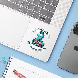 Sticker Octobre est le Mois de sensibilisation aux POTS