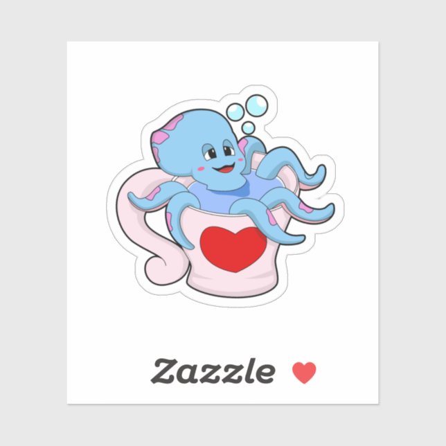 Sticker Octopus avec Coeur Cup.PNG (Feuille)