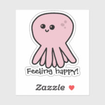 Octopus Se Sentent Bonne Humeur Rose