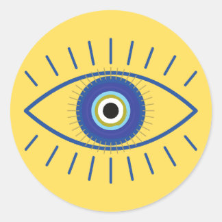 Sticker oculaire jaune