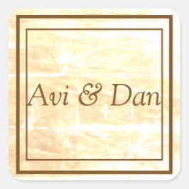 Sticker oder Umschlag Aufkleber für goldene Tradit