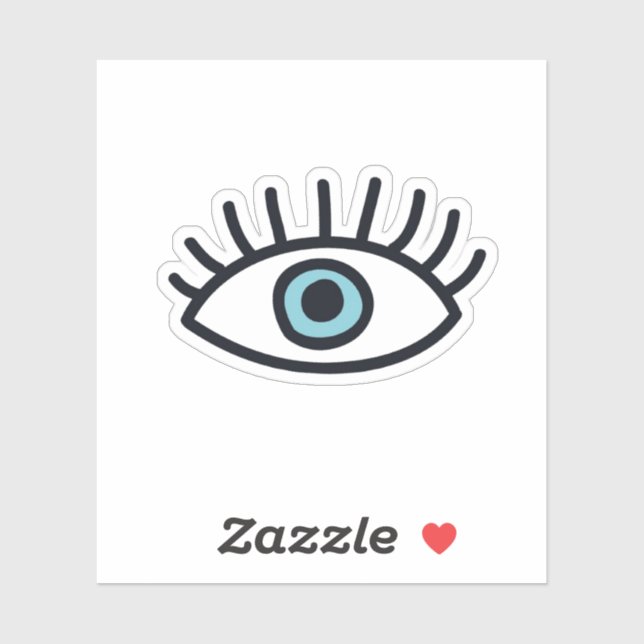 Sticker Oeil malin (Feuille)