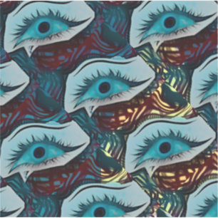 Sticker oeil riant