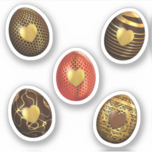 Sticker Oeufs de Pâques au chocolat