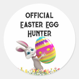 Sticker officiel de chasseur d'oeufs de Pâques - m