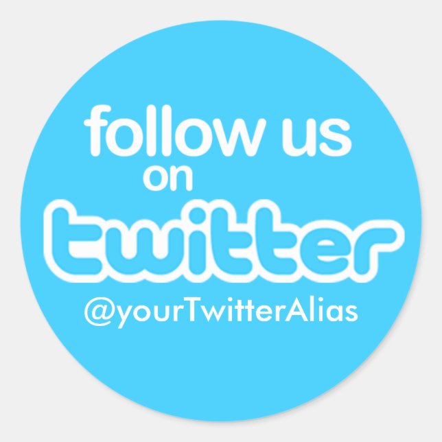 Sticker officiel "Suivez-nous sur Twitter" (Devant)