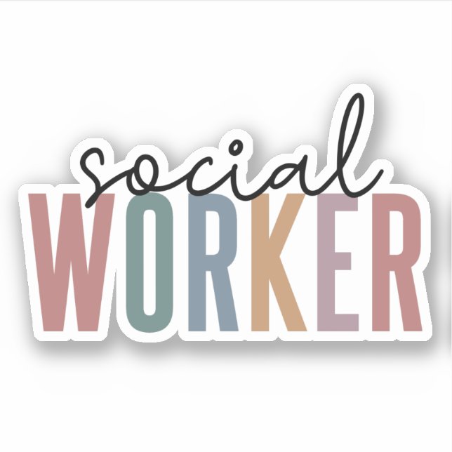 Sticker Offres d'appréciation aux travailleurs sociaux (Devant)