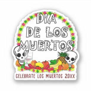 Sticker Offres Pour Dia De Los Muertos