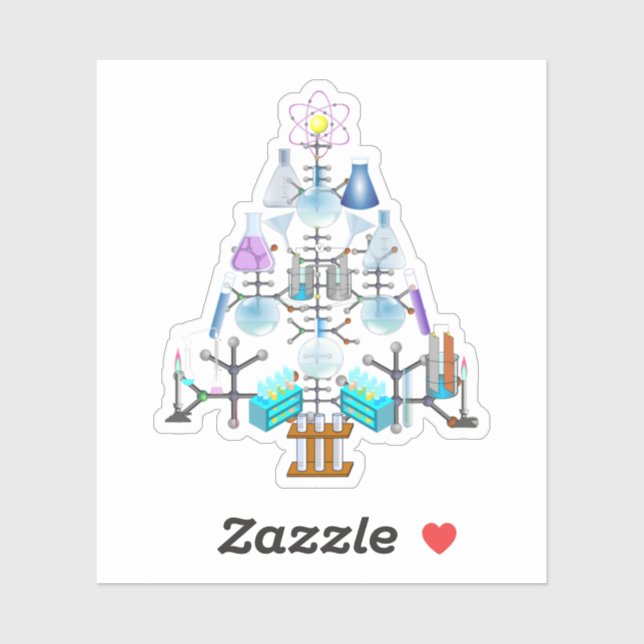 Sticker Oh Chimie, Oh Arbre Chimiste (Feuille)