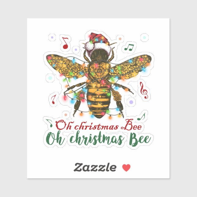 Sticker Oh Christmas Bee Oh Christmas Bee Light (Feuille)
