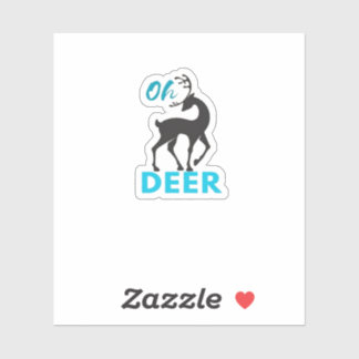 Sticker Oh Deer Minimal Design