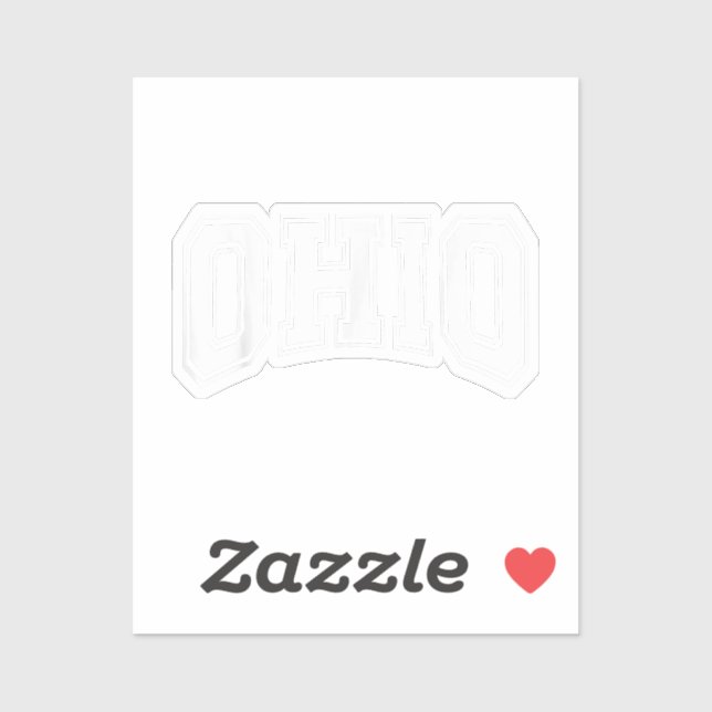 Sticker Ohio OH USA (Feuille)