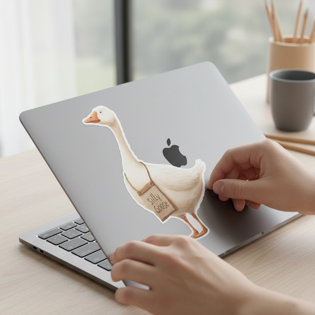 Sticker Oie stupide (Créateur téléchargé)