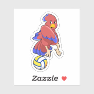 Sticker Oiseau aux sports de volley-ball