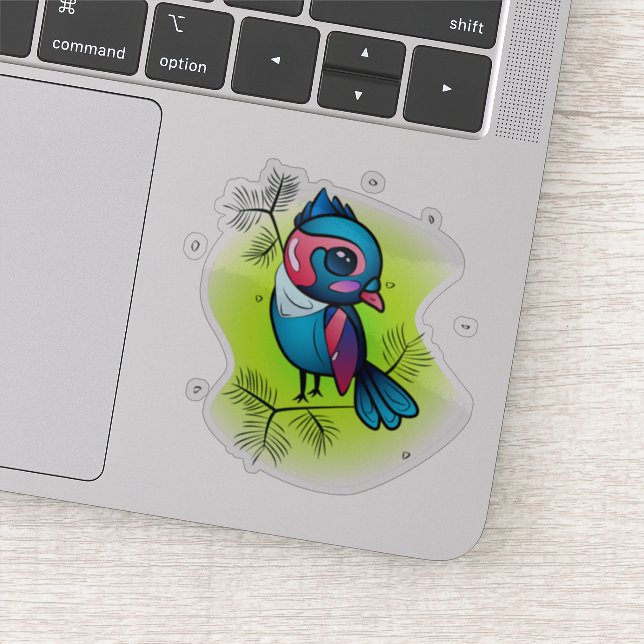 Sticker Oiseau d'hiver (Détail)