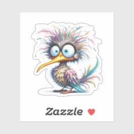 Sticker Oiseau drôle