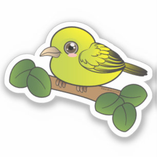 Sticker Oiseau forestier d'Anianiau Hawaii
