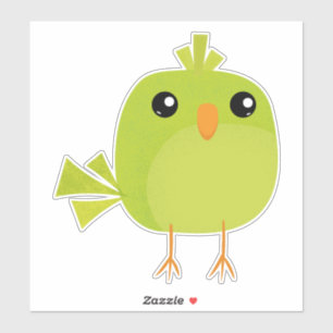 Sticker Oiseau vert
