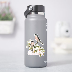 Sticker Oiseaux Anciens Mignons Personnalisés Dans Un Arbr
