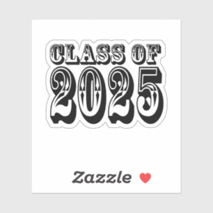Sticker Old West Class of 2025 Graduation