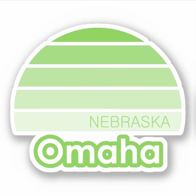Sticker Omaha Nebraska (Devant)